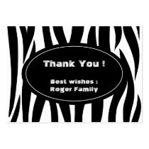 Zebra animal stripes pattern business cards