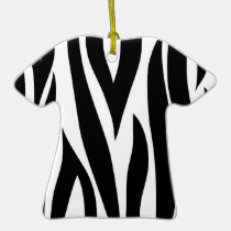 Zebra animal stripes pattern ornaments