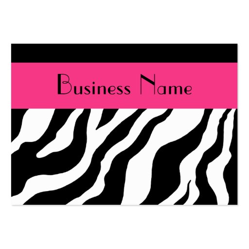 Zebra Appointment Card Business Cards (front side)