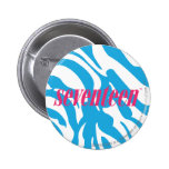 Zebra Aqua Buttons