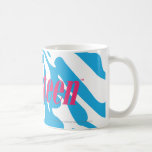Zebra Aqua Coffee Mugs