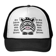 Zebra Art Hats