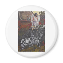 Zebra Art magnets by animalworld Zebra Art magnets