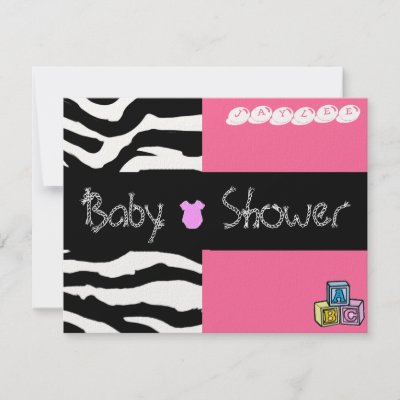 Leopard Baby Shower Invitations on Zebra Baby Shower Invitation By Taylorscreations