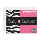 Zebra Baby Shower Invitation