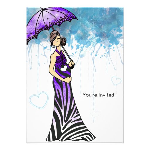 Zebra Baby Shower Invitation