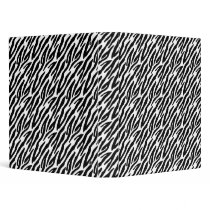 Zebra Vinyl Binder