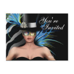 Zebra Bird of Paradise Costume Cocktail Party Post Cards
