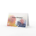 Zebra birthday card