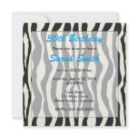 Zebra Birthday Invites