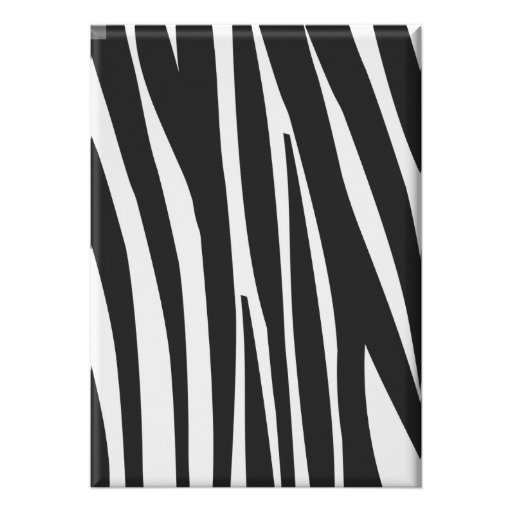 Zebra  Birthday Invitation
