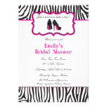 Zebra Bridal Shower Invitations