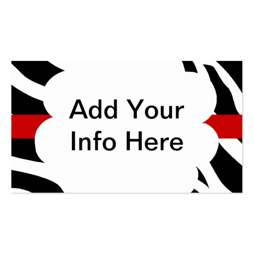 Zebra Business Card (front side)