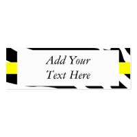 Zebra Business Cards