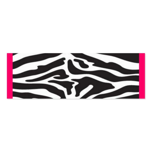 Zebra Business Cards (back side)