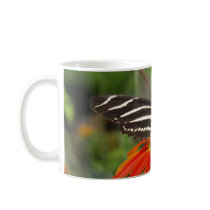 Zebra Butterfly Mug by FNolan Zebra Butterfly Mug