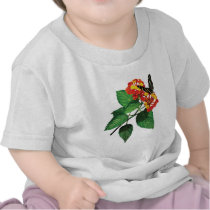 Zebra Butterfly on Lantana Kids t-shirts by SusanSavad Zebra Butterfly on Lantana Kids t-shirts