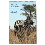 zebra calendar 2012