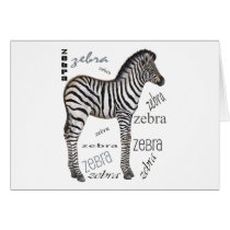Zebra Card