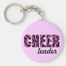 Zebra Cheerleader KeyChain