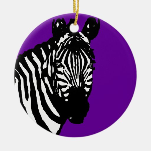 zebra christmas tree ornaments Zazzle