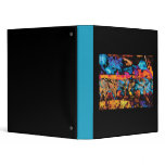 Zebra Colors art 3 Ring Binder
