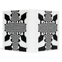 Zebra Cross Vinyl Binder