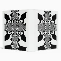 Zebra Cross Vinyl Binder