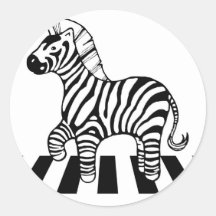 Zebra Crossing Sticker