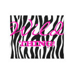 Zebra Custom Canvas Print