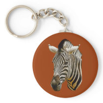 Zebra Drawing Key Chain