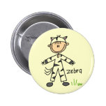 Zebra Dress Up T-shirts and Gifts Pin