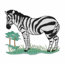 Zebra embroidered shirts