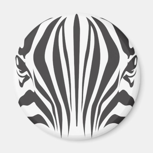 Zebra Eyes Refrigerator Magnets