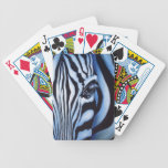 Zebra Face Playing Cards