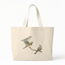 Zebra Finch Trio - Taeniopygia guttataW Bags