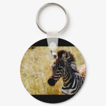Zebra Foal wildlife keychains & key ring holders by Rowood Zebra Foal wildlife keychains & key ring holders