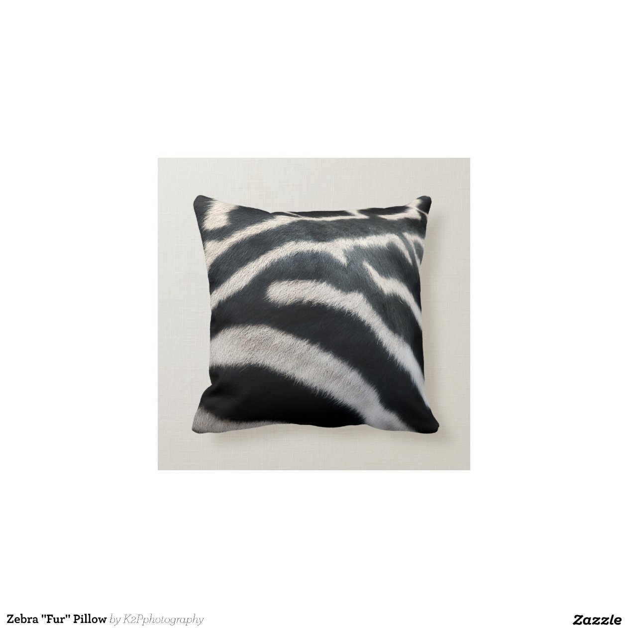 Zebra "Fur" Pillow Zazzle