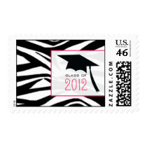 Zebra & Graduation Cap Class of 2012 Stamp