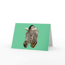 Zebra Greeting Card cards