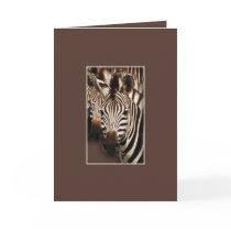 Zebra greeting cards - customizable by Rowood Zebra greeting cards - customizable