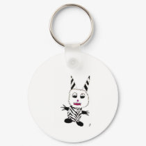 Zebra gremlin keychains