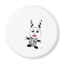 Zebra gremlin magnets by Gnomination Zebra gremlin magnets