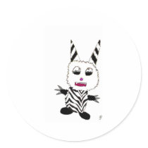 Zebra gremlin stickers