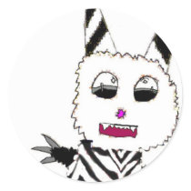 Zebra gremlin stickers