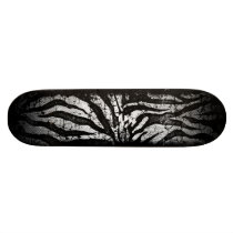 Zebra Grunge Skateboard Deck