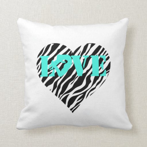Zebra Gymnastics Love Pillow Zazzle