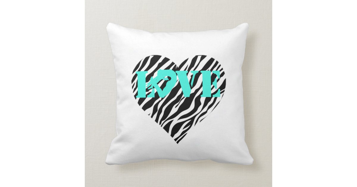 Zebra Gymnastics Love Pillow Zazzle