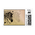 Zebra Head Design Postage postage