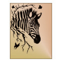 Zebra Head Design Poster posters